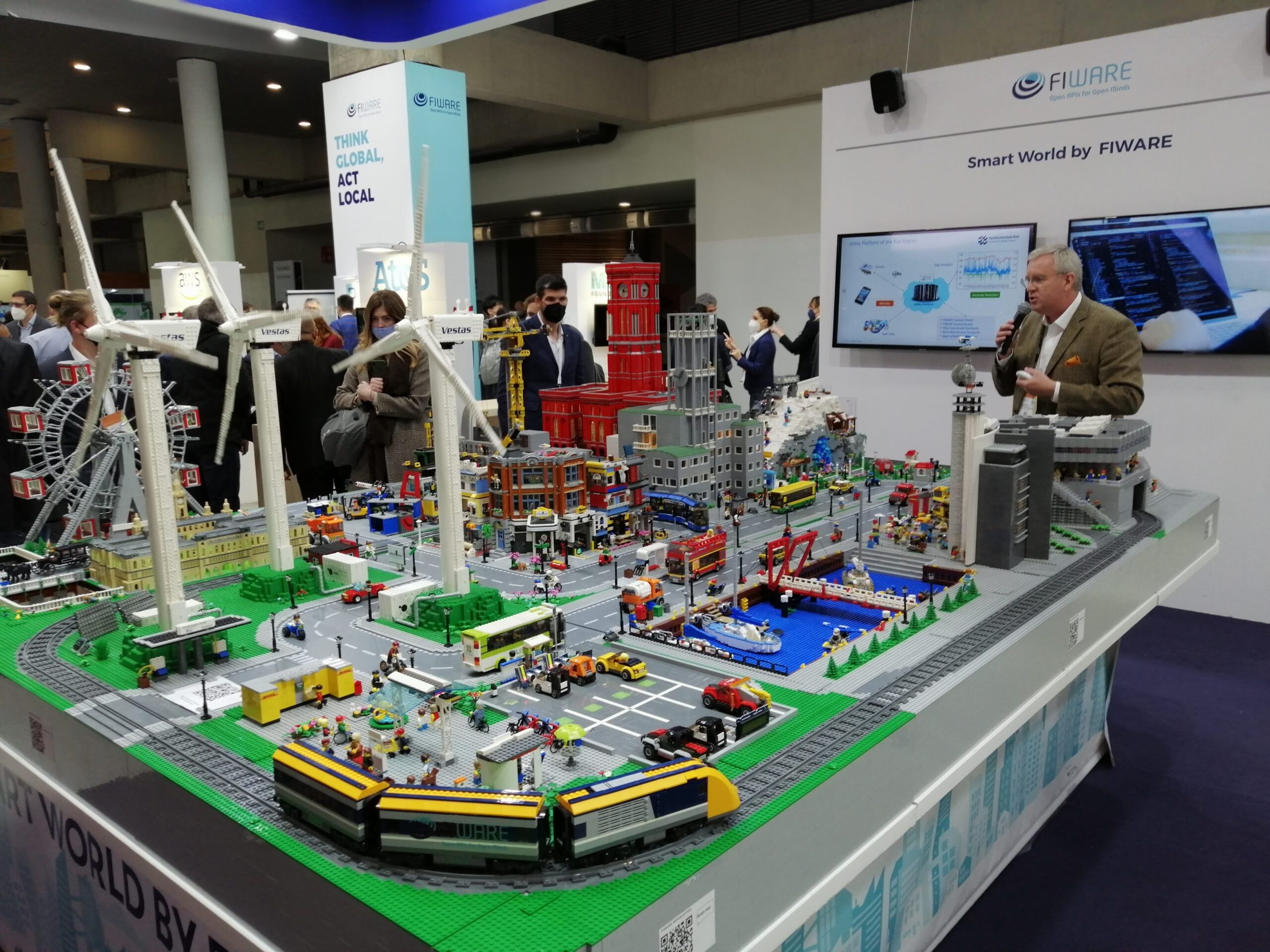 Exposição da plataforma Fiware na SmartCity Barcelona em 2021